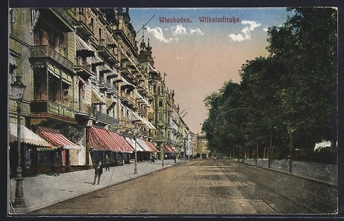 Ansichtskarte wiesbaden - ansichtskarte,