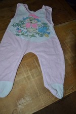 vintage Strampler rosa frottee