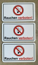 3er Set Rauchen verboten -