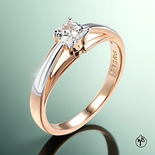 Leuchtend Ring Vergoldet