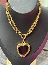 Vintage Purple Glass Heart