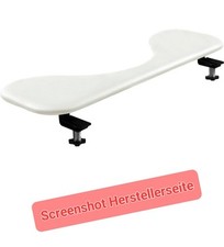 Salli ErgoElbo weiß ergonomische Armstütze Armauflage Schreibtisch Kunstleder