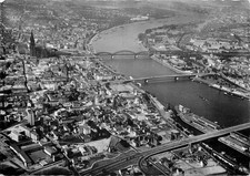 Koln am Rhein Luftbild Dom Hohenzollernbrucke Deutzer-Brucke Severinsbrucke