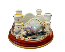 Bradford Exchange A1677 Thomas Kinkade Lichtkreis Kerzenhalter 2002 Dekor
