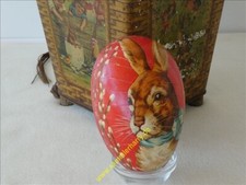 Osterei als Candy-Container, um 1920,  2 verschiede Motive, Pappe, 5D243-1