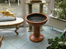Fabelhafte Riesige Schale Brunnen mit Verona Marmor Plättchen verkleidet 80cm DM