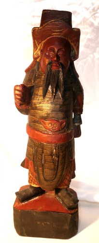 Antike chinesische holzfigur - chinesische,