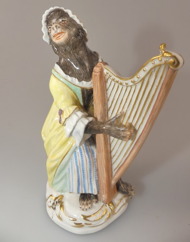 Meissen figur harfenistin - figur,