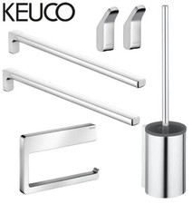 Keuco Moll Badset Toilettenpapierhalter Handtuchhalter Haken Bürstengarnitur Set