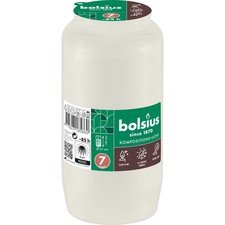 24 x Grabkerzen Nr. 7 weiß