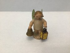 Wendt & Kühn  Vorkriegszeit ENGEL mit Glocke + Laterne , Logo ab 1930,Erzgebirge