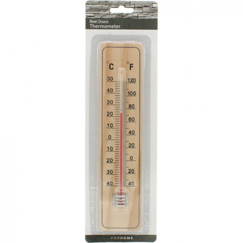 Holz thermometer außen - holz, innen