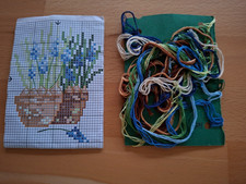 Stickmuster mit Restgarn