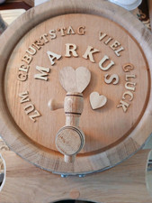 Weinfass Eichenfass 10 l Liter mit Holzhahn o. Messinghahn o.Edelstahl