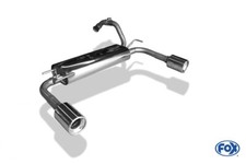 Fox Duplex Auspuff Sportauspuff Endschalldämpfer für Citroen C1 II 1,2l 60kW