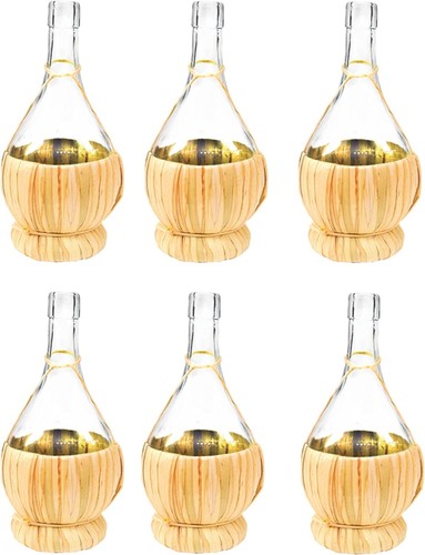 Glasflasche - 6x, +