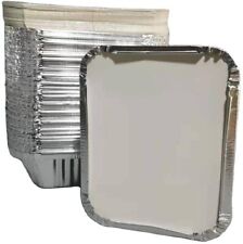 500 x Nr. 2 ALUMINIUMFOLIE LEBENSMITTELBEHÄLTER + DECKEL PERFEKT FÜR ZU HAUSE UND ZUM MITNEHMEN