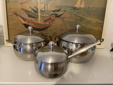 6 Teile , Topf Set, hochwertige Stahl, in gutem Zustand, Gas-Elektroherd.