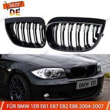 Nieren Kühlergrill Grill Frontgitter Schwarz Glanz für BMW 1er E81 E87 2004-2007