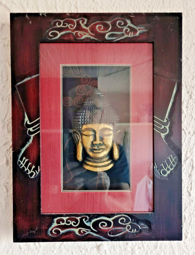 Relief wandbild buddha - relief-wandbild,, buddha-kopf