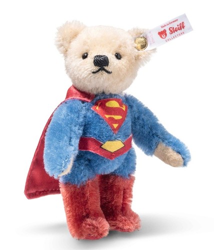 Steiff superman miniaturbär - miniaturbär,