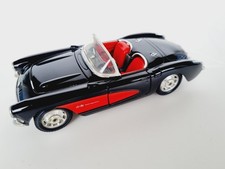 Chevrolette Corvette Cabrio Modell Auto 1957 Bburago schwarz 1:18 Top