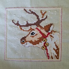 Rudolph stickbild handarbeit - rudolph,