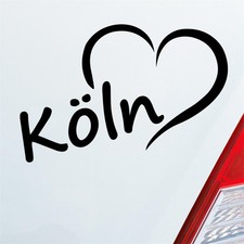 Auto Aufkleber Köln Herz