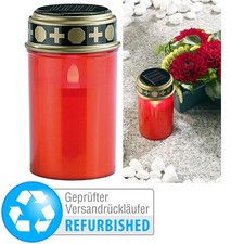 PEARL Solar-LED-Grablicht mit Dauerlicht, rot Versandrückläufer