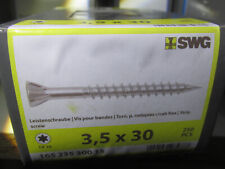 Dielenschrauben Senk-Holzschraube 3.5x30mm T-Profil Stahl 250Stück  / H2Breg2