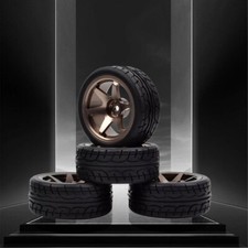 4Pcs Tires w/ Aluminum Wheels