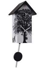 Eble -Kuckucksuhr modern Weiß