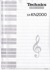 Keyboard Technics SX KN2000 Dokumentation - Deutsch