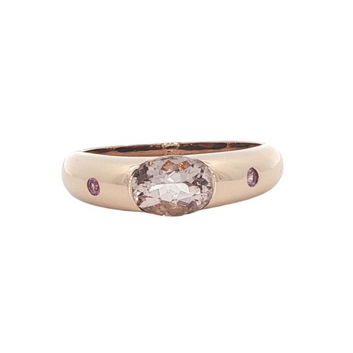 Ring rotgold morganit - morganit, &