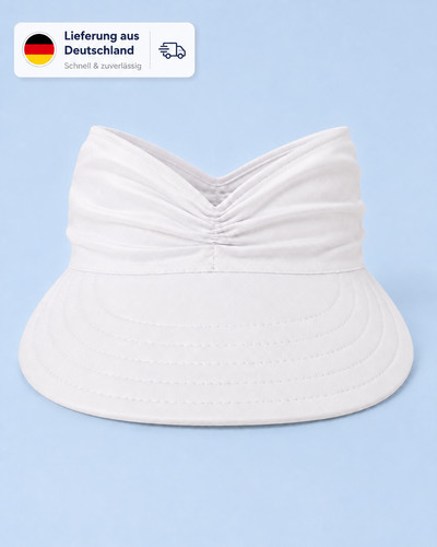 Damen sonnenblende weiß - sonnenblende,