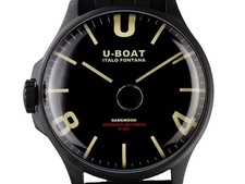 U-Boat Darkmoon BK schwarz PVD Ref.8464/D Full Set Neu