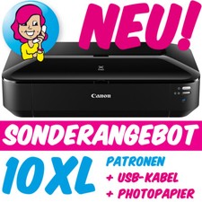 Canon Pixma IX6850 iX 6850 DINA4 DINA3+ Format Drucker WLAN USB 10x XL Tinte NEU