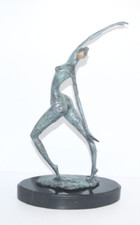 Große Bronze Figur Skulptur