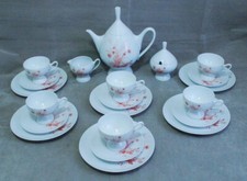 KAFFEESERVICE KRAUTHEIM HERBSTLAUB 21 TLG KANNE ZUCKERDOSE MILCHKÄNNCHEN GEDECKE