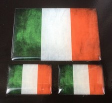 3x Italien Fahne Aufkleber 3D