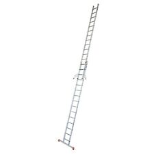 Krause Monto Fabilo Alu Schiebeleiter Anlegeleiter 2x15 Sprossen Leiter 2-teilig