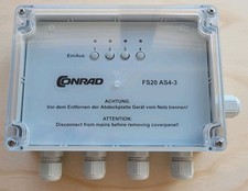 Conrad FS20 AS4-3 4-fach Funk-Aufputzschalter, kompatibel mit ELV