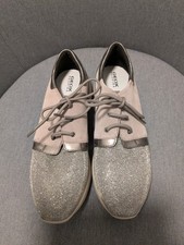 Geox Respira Sneaker Gr.40, beige mit Glitzer, ungetragen