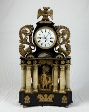 Biedermeier Uhr Wiener Portaluhr 4/4 Schlag m. Walzenspielwerk Melodie 71  hoch
