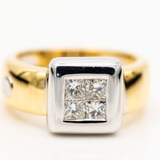 Ring Bicolor 750/18K Gelbgold