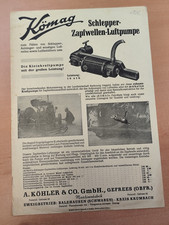 KÖMAG Zapfwellen Luftpumpe Kompressor Prospekt traktor brochure 38