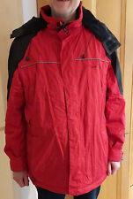 Rote DSF Stadionjacke mit Sitzkissen, Klimatex-Funktion, Herrenjacke, Grösse L