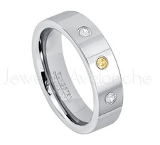 0.21ctw Citrine & Diamond