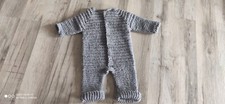 baby strampler 56  100% merinowolle selbstgestrickt