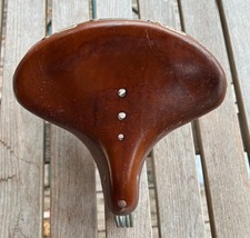 Lepper Primus, Leder Fahrradsattel Damen, braun, 4 Fach-Federung